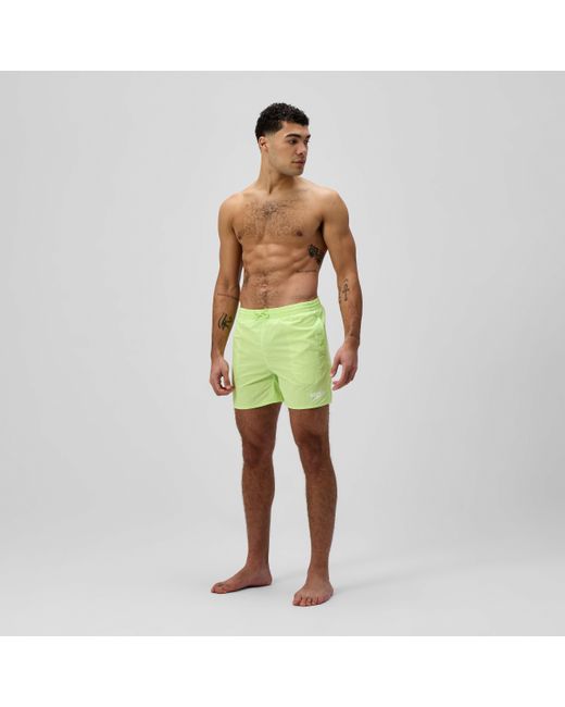 Speedo Green Essential Solid Swim Shorts for men