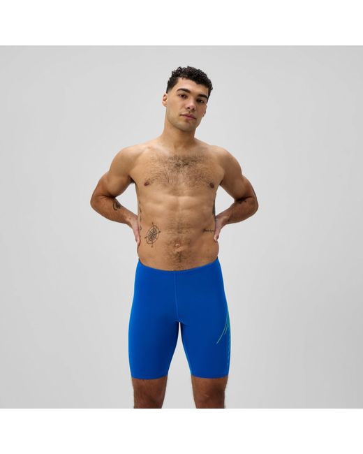 Speedo Blue Hyperboom Placement Jammer for men