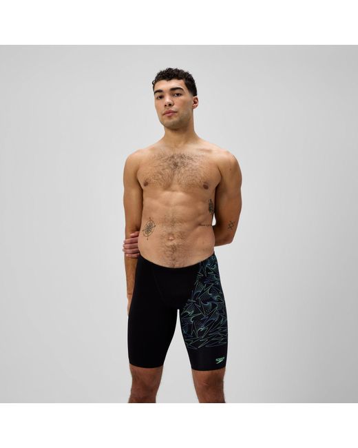 Speedo Black Hyperboom Splice Jammer for men