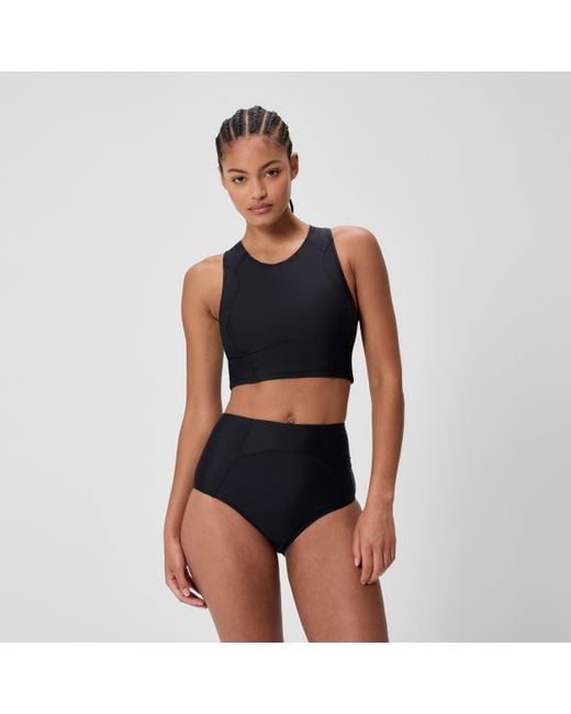 Speedo Blue Ocean Flex Crop Top
