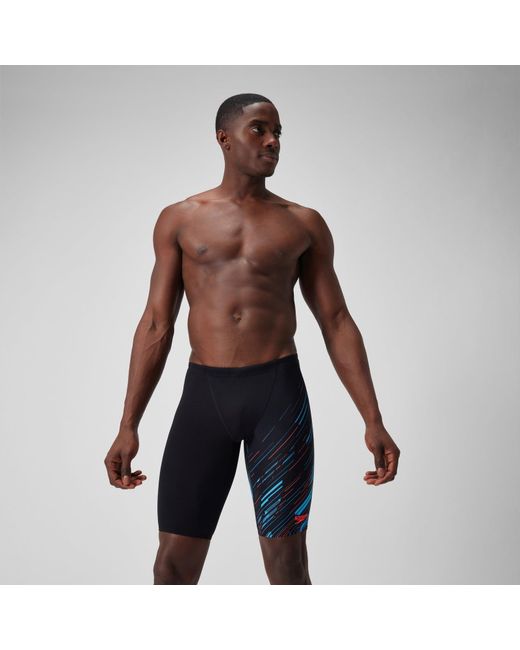 Speedo Blue Hyperboom V-Cut Jammer for men