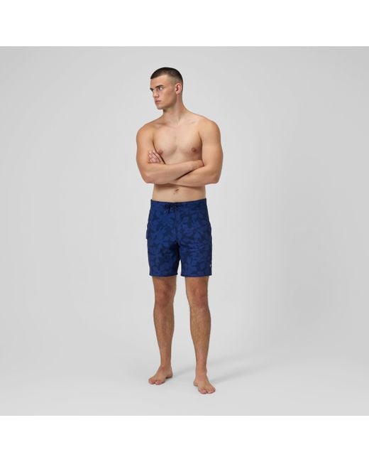 Speedo Blue Lookout Printed Swim Shorts for men