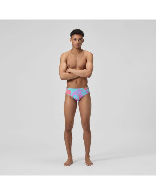 Speedo White Printed One Brief for men
