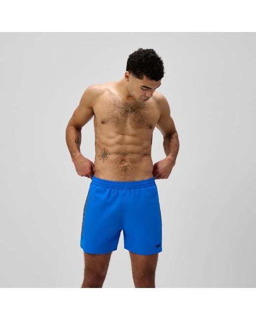 Speedo Blue Hyperboom Splice 16" Swim Shorts for men