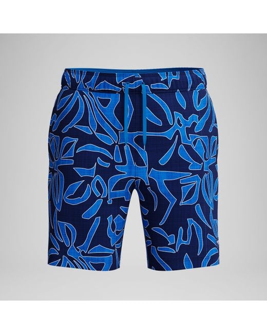 Speedo Blue Redondo Edge Printed Swim Shorts for men