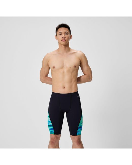 Speedo Blue Club Training Spliced Jammer for men