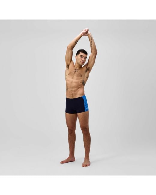 Speedo Blue Hyperboom Panel Aquashorts for men