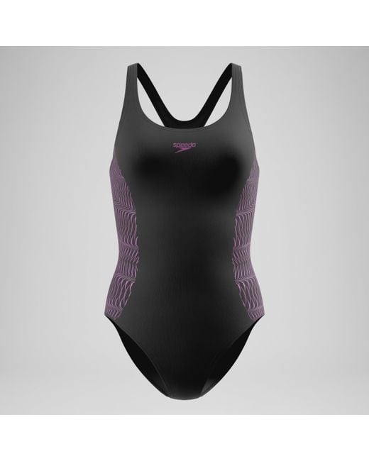 Speedo Black Muscleback Swimsuit