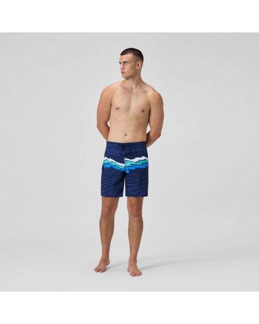 Speedo Blue Lookout Printed Swim Shorts for men