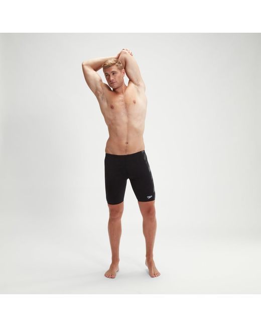 Speedo Black Hyper Boom Panel Jammer for men