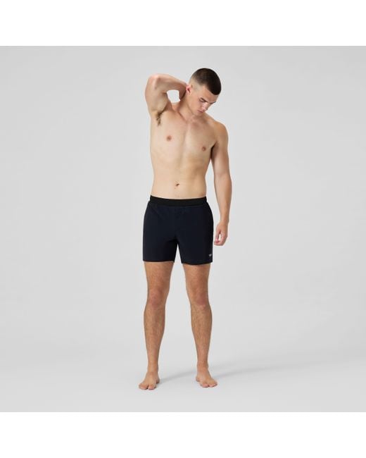 Speedo Blue Lookout Solid Swim Shorts for men