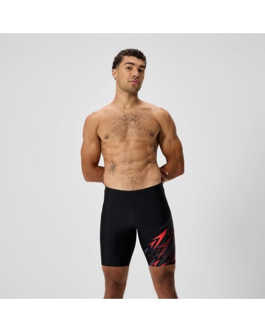 Speedo Black Medley Logo Jammer for men