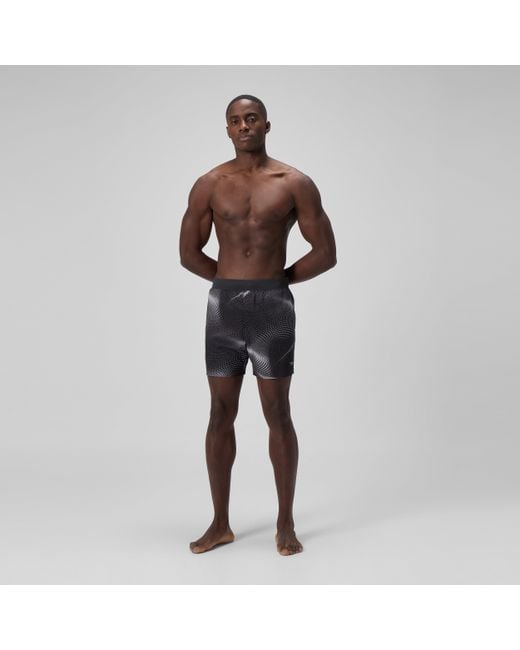 Speedo Gray Lookout Printed Swim Shorts for men