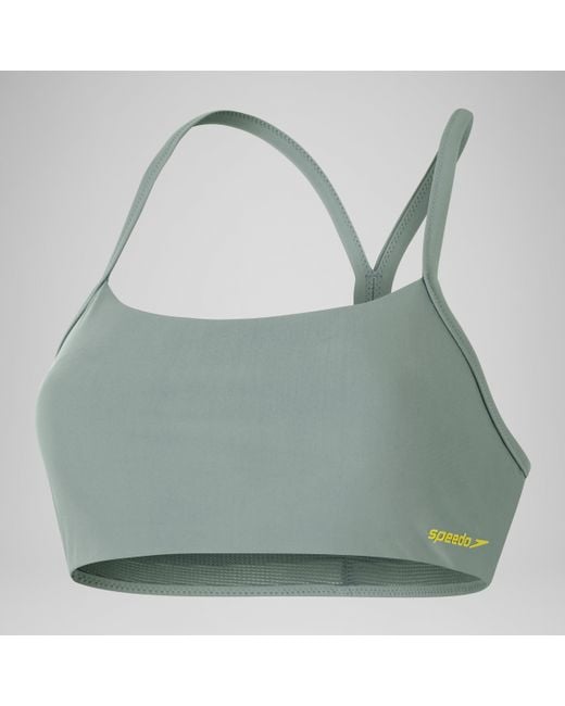 Speedo Green Racerback Crop Top