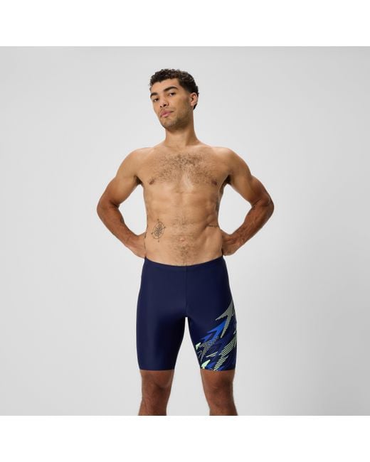 Speedo Blue Medley Logo Jammer for men