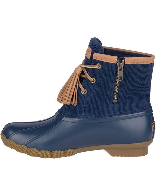 navy blue women's sperrys