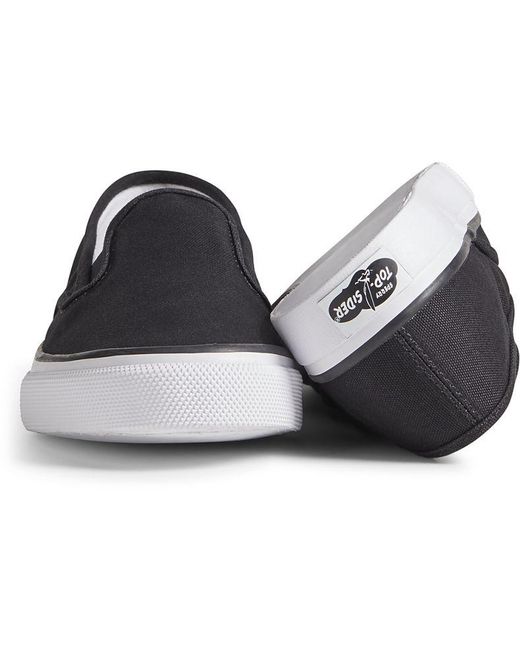 black sperry top sider women's