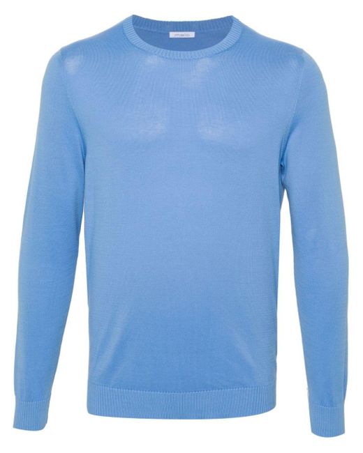 Malo Blue Crew-Neck Sweater for men