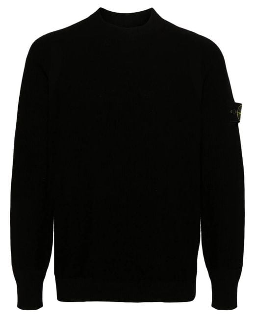 Stone Island Black Sweater for men