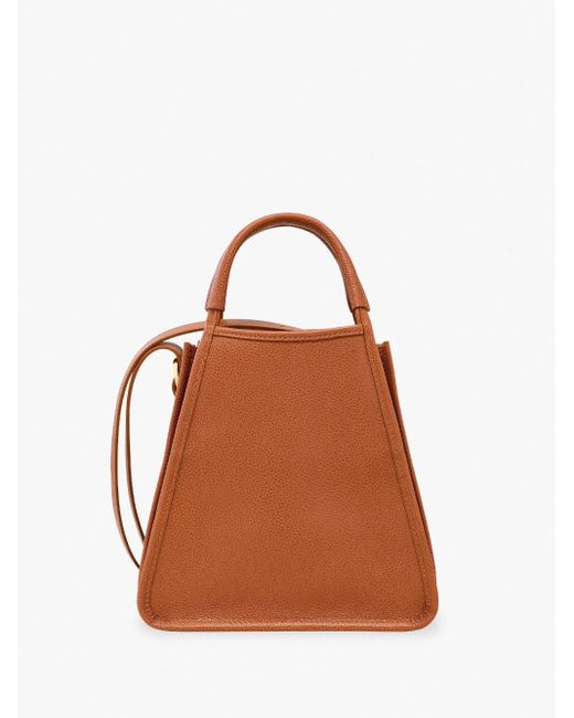 `Le Foulonné` Small Handbag di Longchamp in Brown