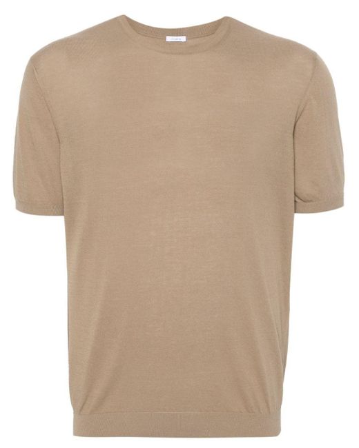 Malo Natural Short Sleeve Crew-Neck Sweater for men