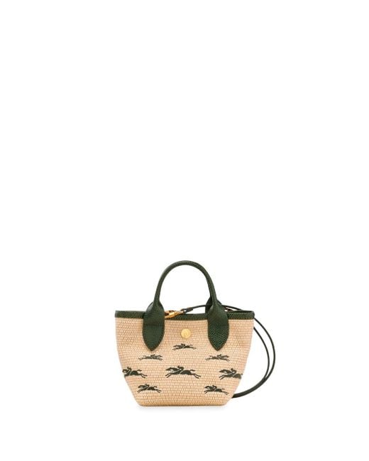Longchamp Metallic `Le Panier Pliage` Extra Small Handbag