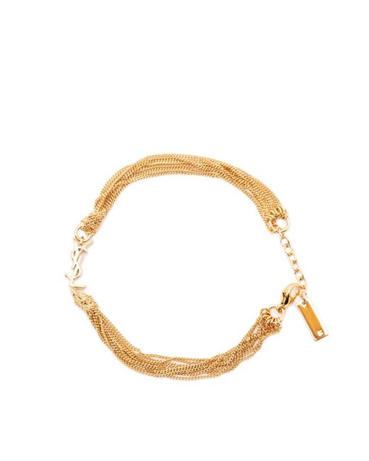Saint Laurent Metallic 'Cassandre' Bracelet