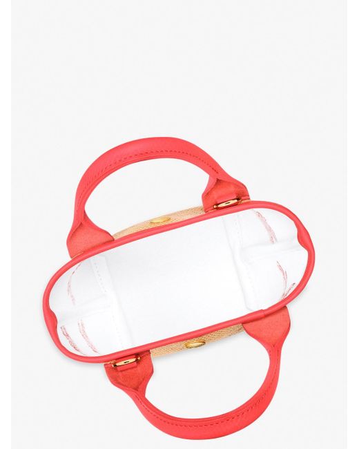 Longchamp Pink `le Panier Pliage` Extra Small Handbag