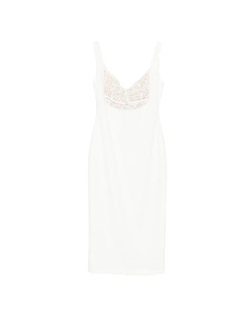 Nissa White Evening Dress