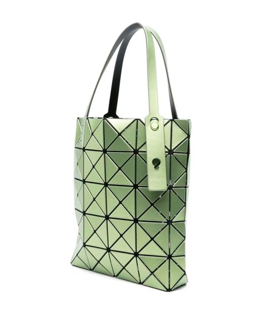 `Lucent Boxy` Tote Bag di Bao Bao Issey Miyake in Green