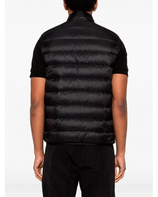 Moncler Black Deneb Polyamide Down Vest for men