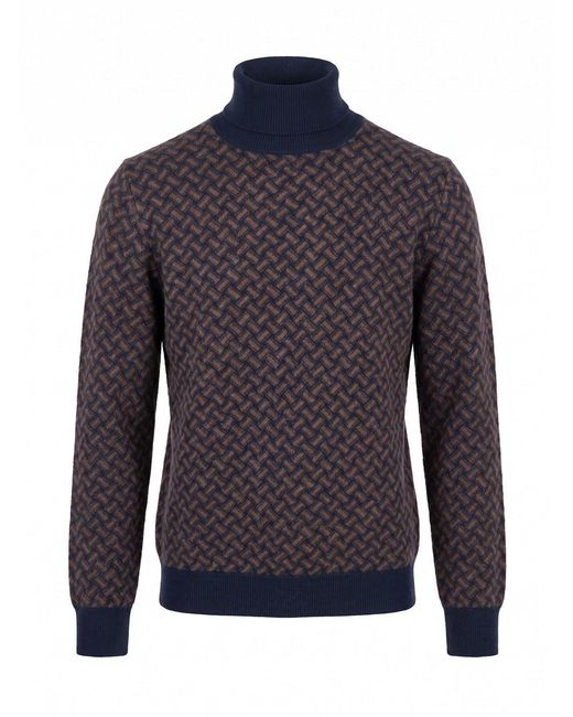 Drumohr Blue 'Biscottino' Turtle Neck for men