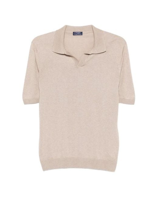 Barba Napoli White Polo for men