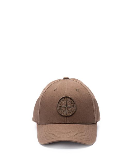 Stone Island Brown Hat for men