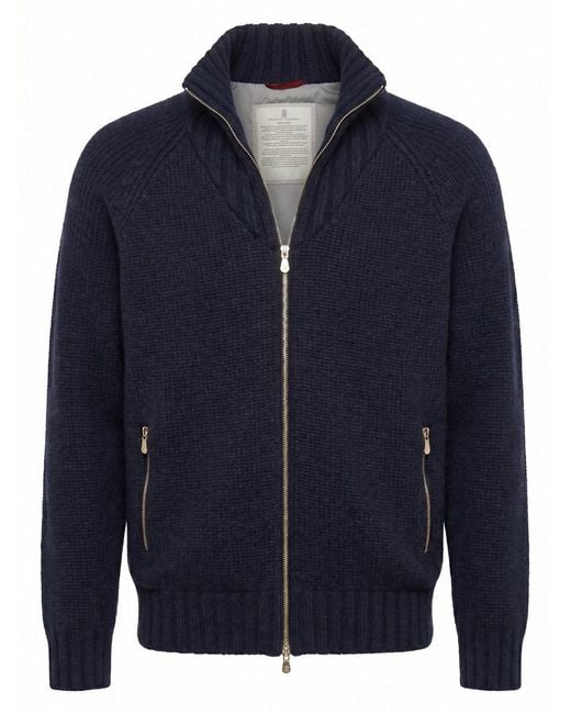 Brunello Cucinelli Blue Jacket for men