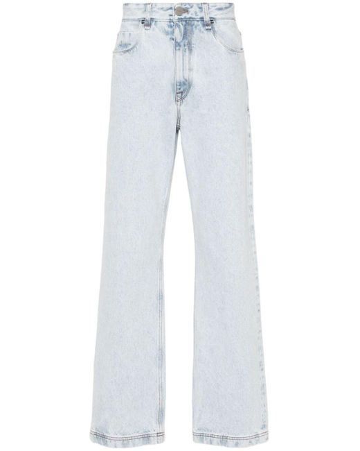 Fendi Blue Straight-leg Jeans for men