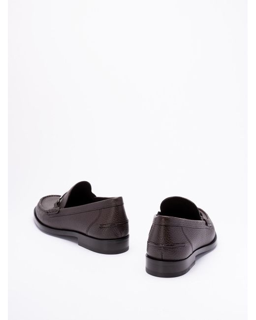 Fendi White `O`?Lock` Loafers for men