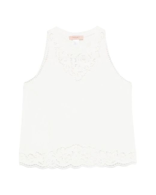 Twinset White Tank Top
