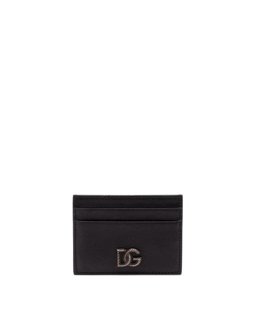 Dolce & Gabbana White Card Holder With Dg Logo for men