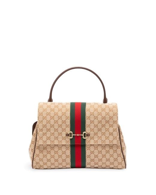 Gucci Natural Horsebit Web' Handbag