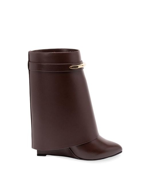 Givenchy Brown 'Shark Pinch' Ankle Boots