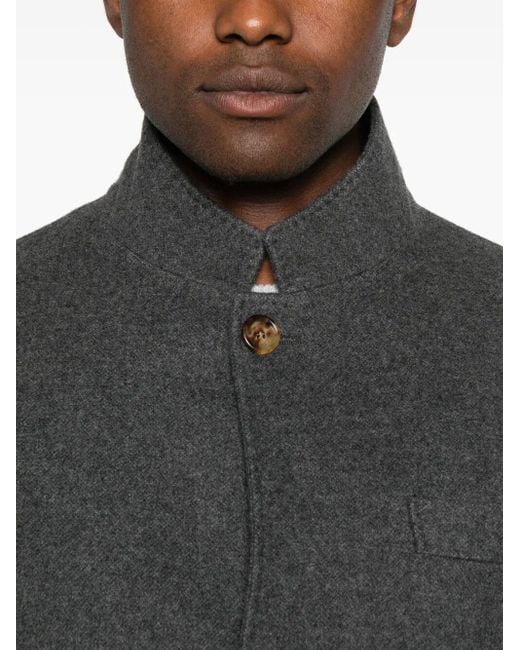 Brunello Cucinelli Gray Cashmere Jacket for men