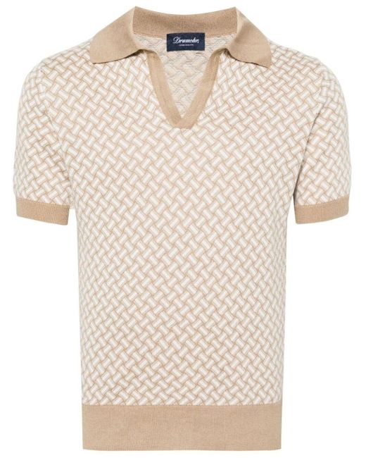 Drumohr Natural Polo Shirt for men