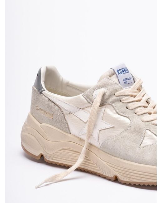 Golden Goose Deluxe Brand White `Running Sole` Sneakers for men