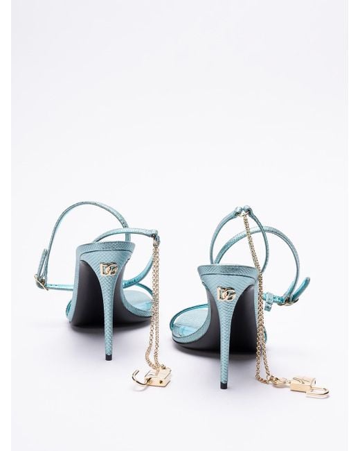 Dolce & Gabbana Blue ` Sicily` Sandals