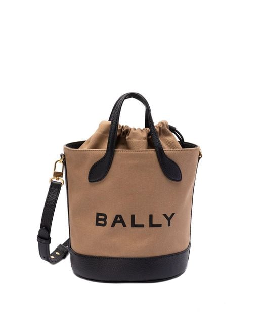 Bally Natural `Bar 8 Hours Spiro Eco` Bucket Bag