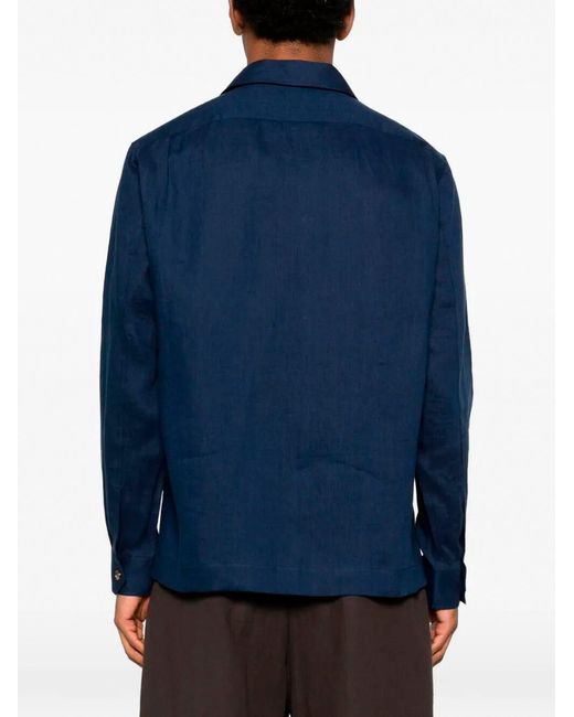 Brunello Cucinelli Blue Shirt for men