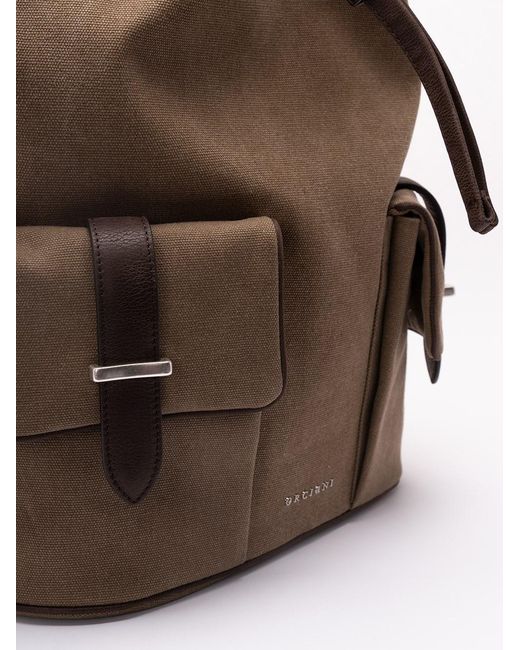 Orciani Brown 'Safari' Backpack for men