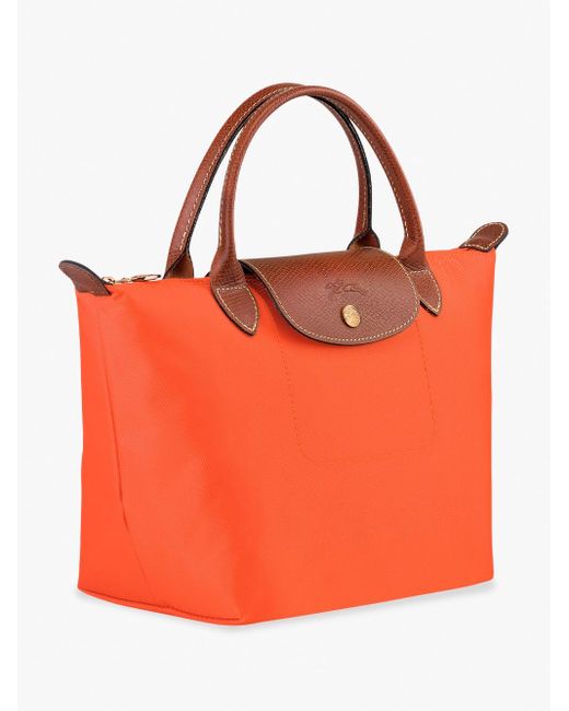 `Le Pliage Original` Small Top Handle Bag di Longchamp in Orange