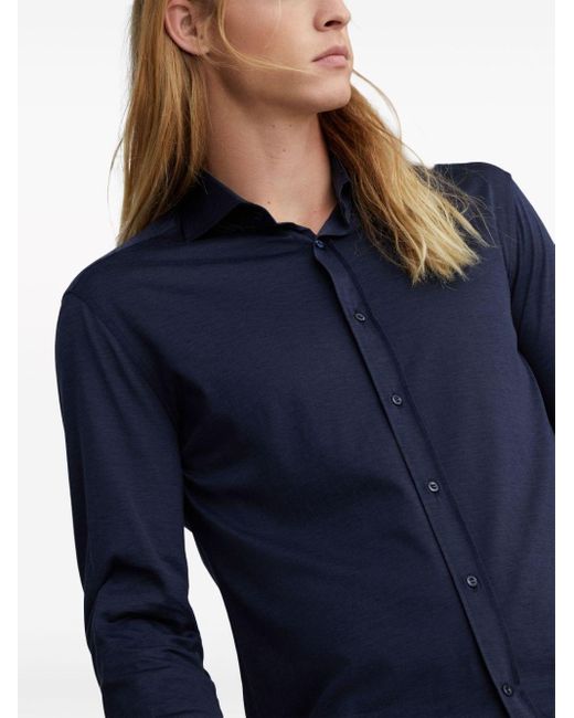 Brunello Cucinelli Blue Shirts for men